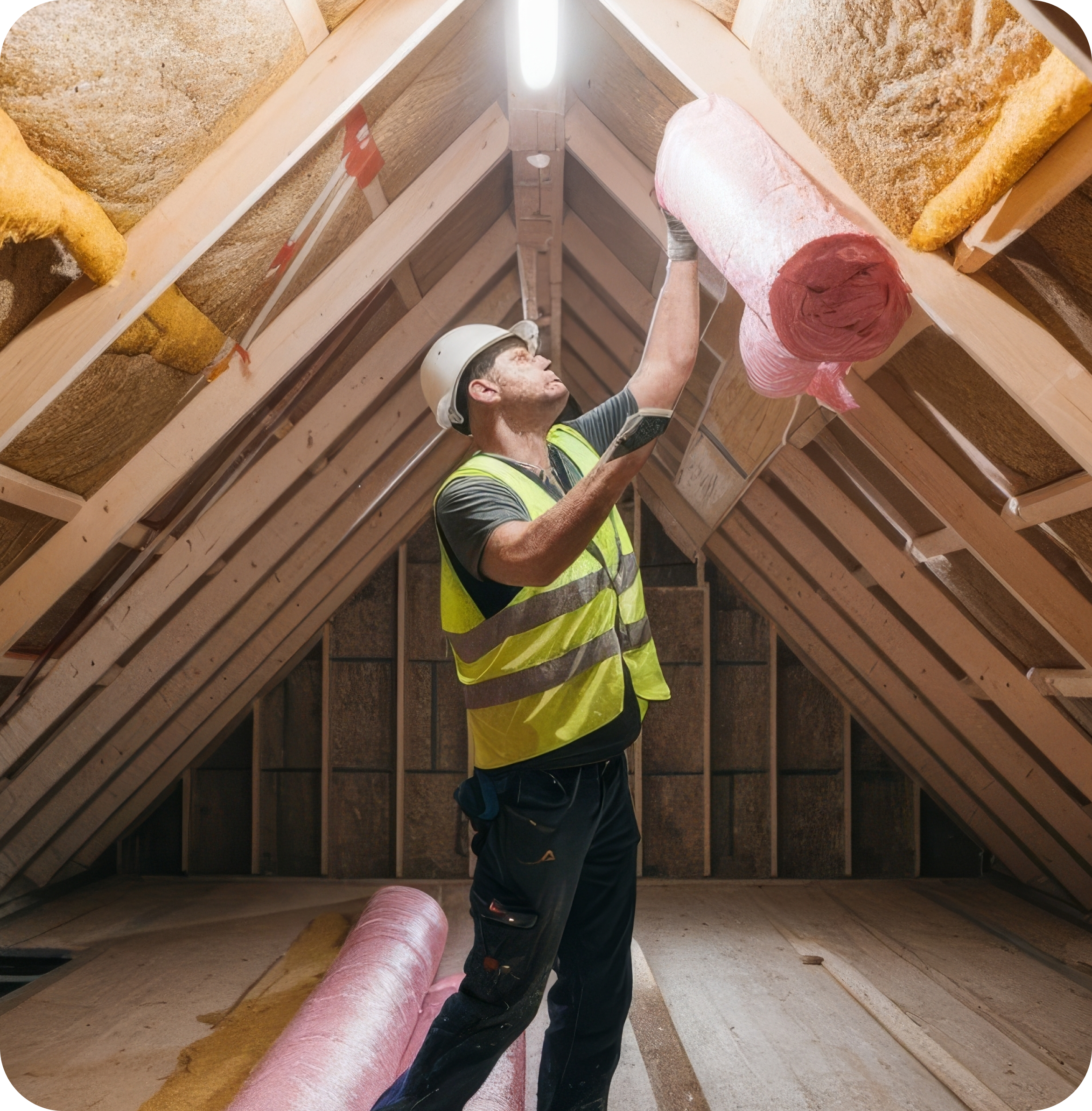 Fiber Glass Insulation application