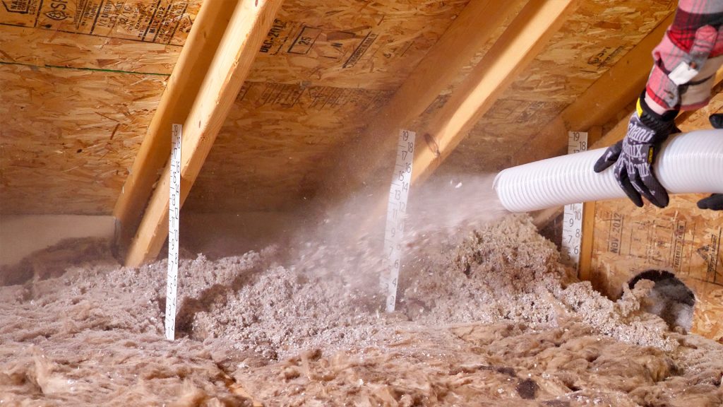 Blown-In Insulation application