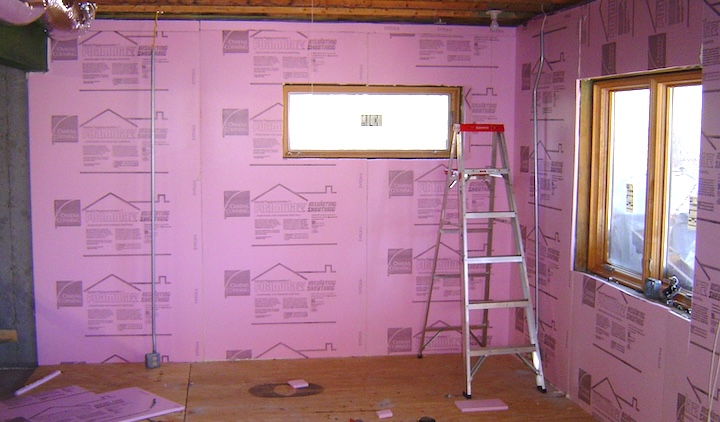 Rigid Board Insulation Interior Wall 01